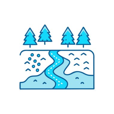 Vektör olarak orman simgesi. Logotype