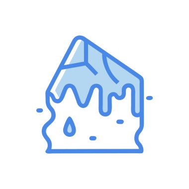 dondurma simgesi, vektör illüstrasyonu