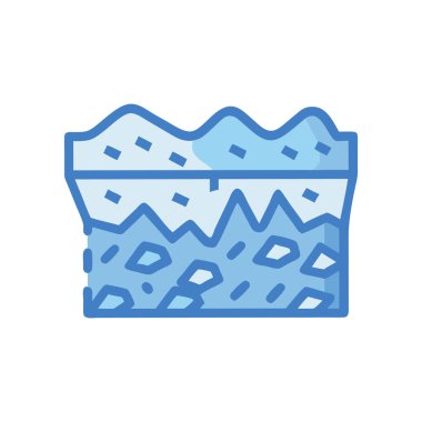 Buz küpü vektör simgesi