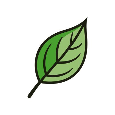 Yaprak ikonu vektör illüstrasyonu
