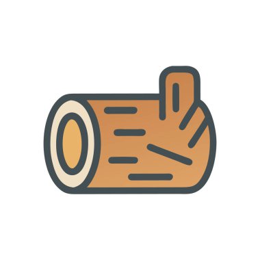 Beyaz arkaplanda izole edilmiş düz biçimdeki ekmek simgesi