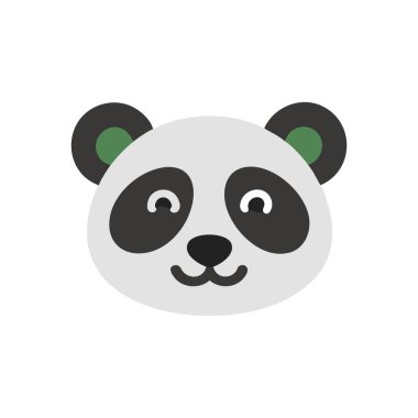 panda başı düz simgesi