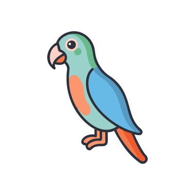 Şirin Papağan Kuş Simgesi