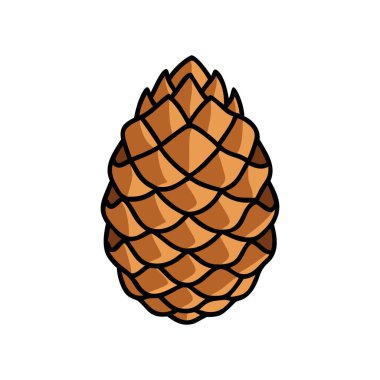 Ananas meyvesi ikonu. Web tasarımı için taze meyve vektörü simgesinin karikatür çizimi