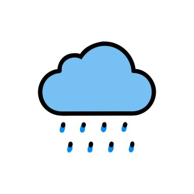 Bulut simgesi vektör illüstrasyonu