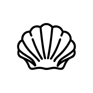 Deniz kabuğunun vektör çizimi