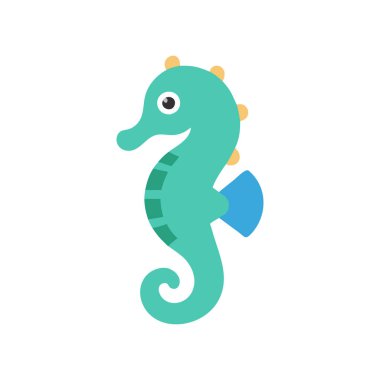 Küçük şirin at çizgi filmi vektör çizimi