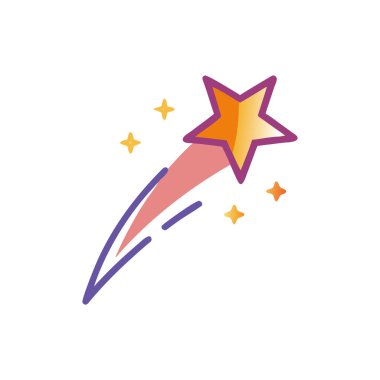 vektör çizim tasarım yıldız simgesi