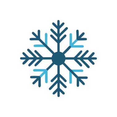 Web ve mobil uygulaması tasarımı, kar tanesi logo kavramı için beyaz arka plan üzerinde izole kar tanesi simge vektör