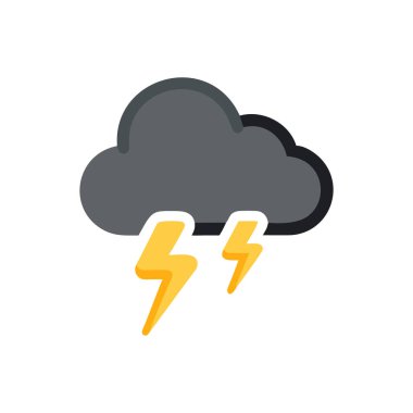 Bulut simgesi. Vektör illüstrasyonu.