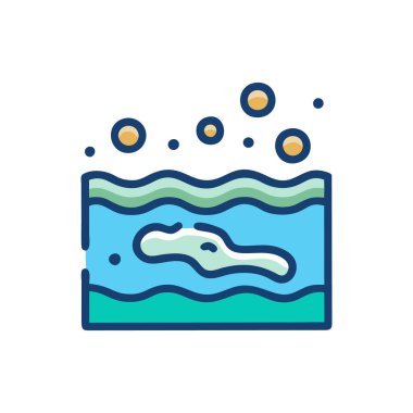 dalga simgesi ile su sıçraması