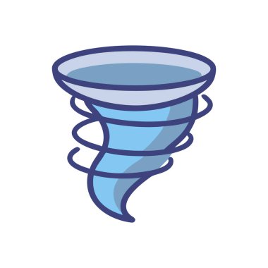 Tornado ikonu. özet vektör illüstrasyonu.