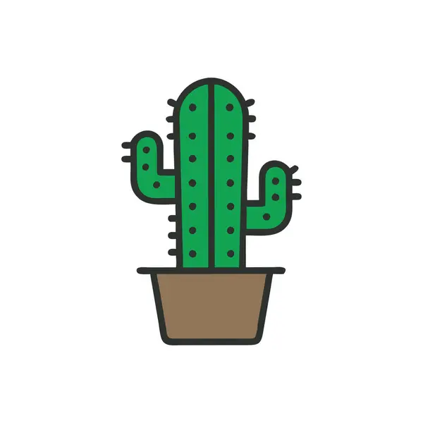 Beyaz arka plan üzerinde kaktüs şeffaf işareti izole kaktüs simge vektör