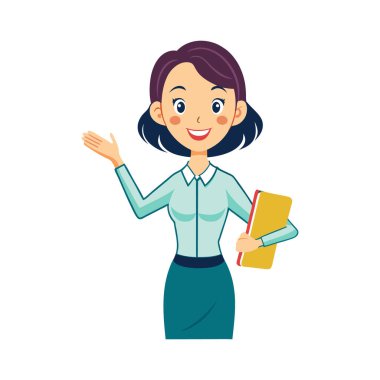 Kitapları ve akıllı telefonu olan bir kadın.