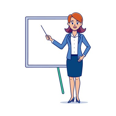 Kara tahta ve okul malzemeleri vektör çizim tasarım ile öğretmen