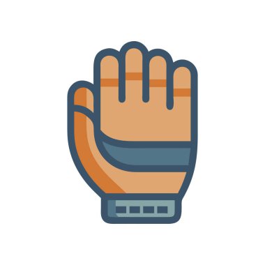 İzole edilmiş el simgesi vektör tasarımı