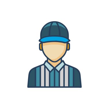 Futbol oyuncu simge vektör web ve mobil uygulaması tasarımı, futbol oyuncu logo kavramı için izole üzerinde beyaz arka plan