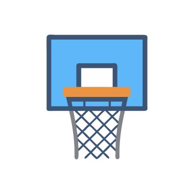 Oyun topu ikonlu basket. Basketbol maçı. Basketbol topu simgesi.