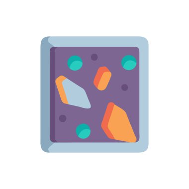 Pasta ve yiyecek ikonunun vektör tasarımı. Tatlı ve pasta sembolü illüstrasyonunun web ögesi.