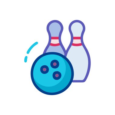 İğne simgeli bowling topu