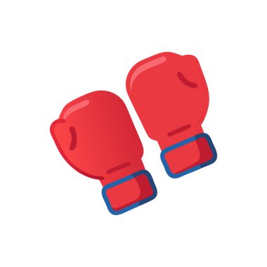Boks eldiveni simgesi, düz stil