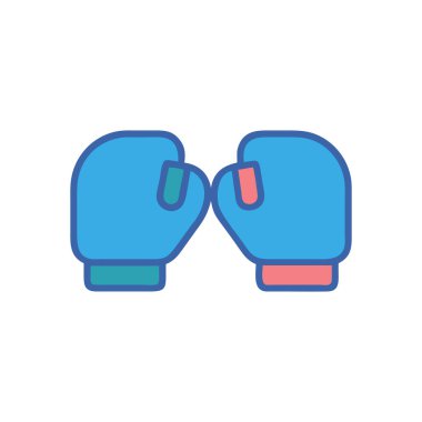 Boks eldivenleri simge vektör çizim