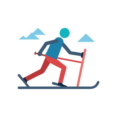 kayak sporcusu kayak vektörü çizimi