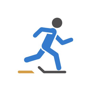 çalışan adam simgesi, düz tasarım biçimi