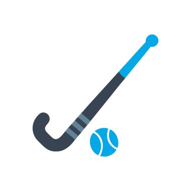 Web ve mobil uygulaması tasarımı, hokey logo kavramı için beyaz arka plan üzerinde izole hokey simge vektör