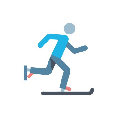 Kaykayda koşan bir adam.