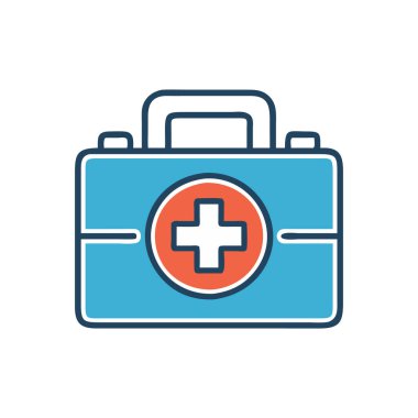 izole edilmiş sağlık kiti simgesi