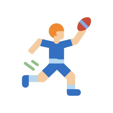 top vektör tasarımı ile futbol oyuncusu