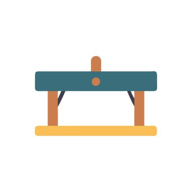 ahşap bank vektör simgesi