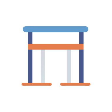 izole bank ikonu vektör tasarımı