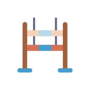 izole salıncak düz vektör tasarımı