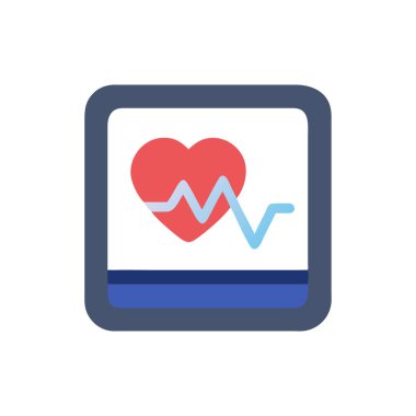 tasarım, web sitesi veya uygulama için kalp vektörü simgesi