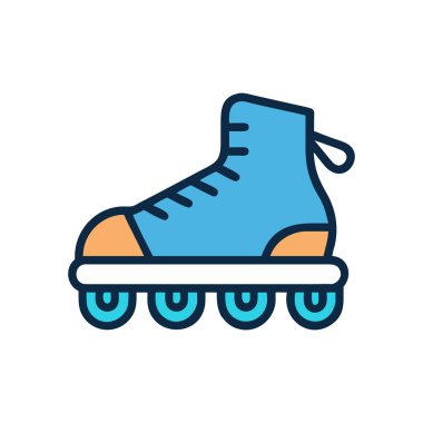 Kaykay yap. Web simgesi basit illüstrasyon