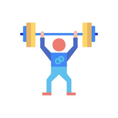 dambıl simgesi vektörü. düz renk gösterimi.