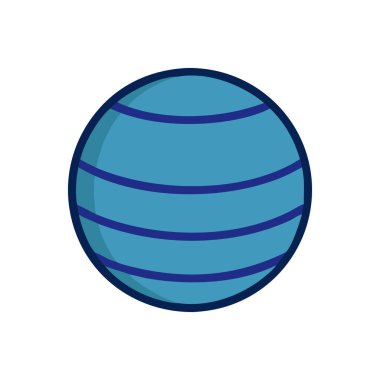 Dünya ikonu, düz dizayn