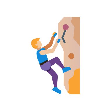 kaya tırmanışı simgesi, izometrik biçim