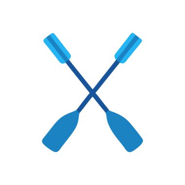 Çapraz çatal simgesi. Düz renk tasarımı. Vektör çizimi. izole
