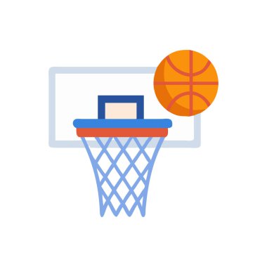 Basketbol topu vektör simgesi.