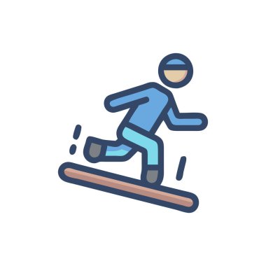 Vektör içinde kayak simgesi. logotype