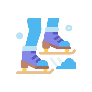 buz pateni ikonu vektör illüstrasyon tasarımı