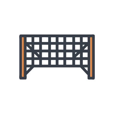 Çit doldurulmuş taslak simge, çizgi vektör işareti, beyaz üzerine izole edilmiş doğrusal renkli resim. Sembol, logo illüstrasyonu. piksel mükemmel vektör grafikleri