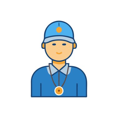 avatar vektör düz çizgi simgesi