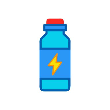 Şimşek simgesi vektör çizimi olan pil