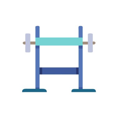 Halter simgesi vektörü beyaz arkaplanda izole edildi, halter şeffaf işareti