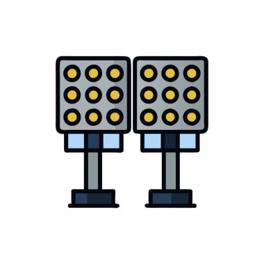 Modern simge ampulünün vektör çizimi