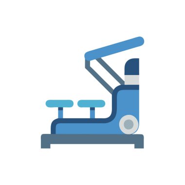 Robotik fabrika izole edilmiş ikon vektör çizimi tasarımı